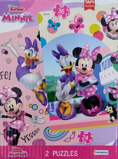 Puzzle Minnie x 2 (24 y 36 piezas)