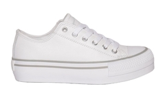 Zapatilla US Amerika PLATAFORMA CLASSIC CUERO BLANCO