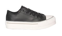 Zapatilla US Amerika PLATAFORMA CLASSIC CUERO NEGRO