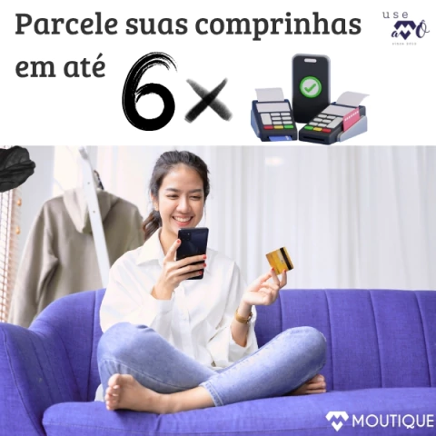PARCELE EM ATÉ 6X SEM JUROS