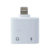Adaptador IOS Dual entrada Fone P2 e cabo