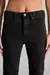 JEANS BOOTCUT CROP BLACK - ALDEA