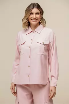 Camisa viscolinho natural básica - loja online