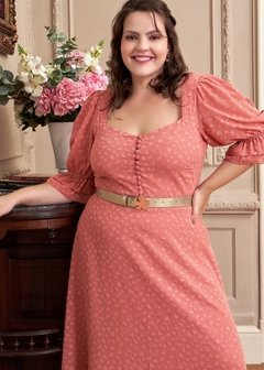 VESTIDO CNT AQUARELA ROSE M-G-GG - Rosa Viva