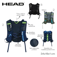MOCHILA CHALECO HEAD - comprar online