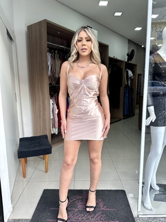 Vestido Thaísa Acetinado - Isabela Boutique