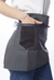 Delantal Corto Gris con Negro (219-GTN) - CIMA Uniformes