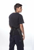 Delantal Largo - Negro Rayado con Blanco (220-50) - CIMA Uniformes