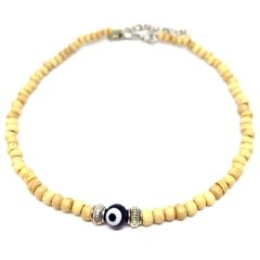 Choker mostacilla madera - comprar online