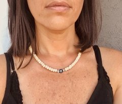Choker mostacilla madera