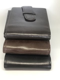 Billetera con pasador, 100% cuero art. 99 - Jumana Accesorios