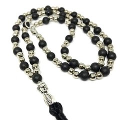 Collar Perlas negras Buda - tienda online