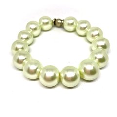 Pulsera elástica perla grande