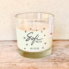 Souvenir velas de soja aromaticas de 200gr.