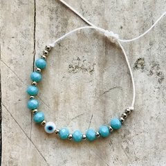 Pulsera ojo turco de hilo