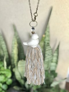 Borla pajarito de cerámica - comprar online