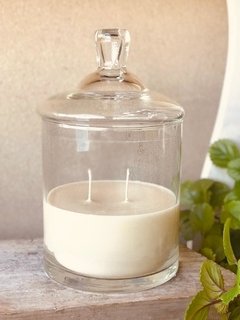 Frasco Vidrio XL con tapa VELA SOJA - comprar online
