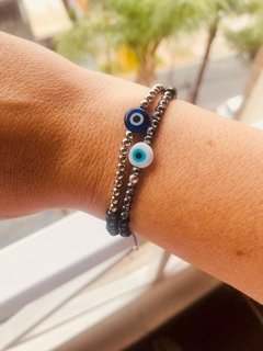 Pulsera mostacillas ojo turco - comprar online