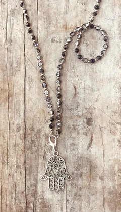 collar combinado mano de fatima