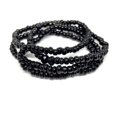 Pulsera elástica de mostacillas