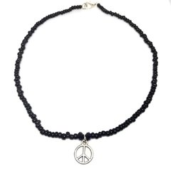 Choker mostacilla negra PAZ