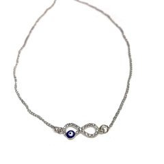 Collar cadena fina infinito