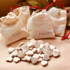 Corazones de cerámica aromáticos - bolsita 30gr..