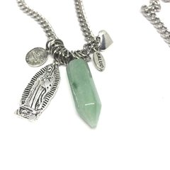 Collar multidije con piedra Virgen de Guadalupe - comprar online