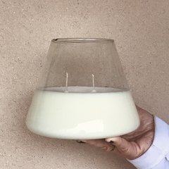 Vela de Soja Cónico 1 kg Vidrio reciclado