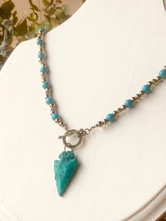 Collar piedra turquesa