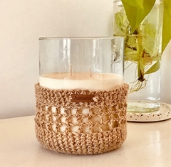 Vela de Soja base yute tejido al crochet 1kg. - comprar online