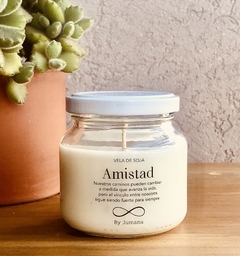 Vela de Soja frasco con tapa de 250 cc - Amistad
