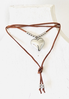 Choker gamuza suela corazon - comprar online