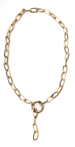 Collar eslabon regulable dorado - Jumana Accesorios