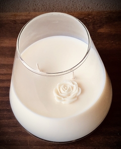 Florero Conico de 1 litro con 1 kg de vela de soja aromática en internet