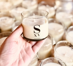 Souvenir velas de soja aromaticas de 100gr. consultar por cantidad y diseño