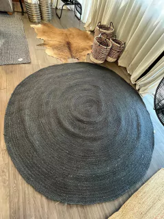 Alfombra Circular Yute - tienda online