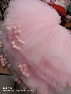 tutu infantil pompon