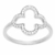ANILLO CON TREBOL CALADO