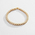 Pulsera Tennis Plata con Baño de oro con circones