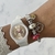 PULSERA AB PANDORA CHARMS ROJO Y BLANCO en internet