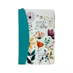 Biblia Reina Valera 1960 065Czti L 12P 14X21 Pjr Cp Jardin Turquesa - comprar online