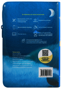 BIBLIA RVC062cZLGPJR L 12p 13x21 CONCORDACIA CIERRE PJR TAPA PLASTICA AZUL VALIENTES CON JESUS QR en internet