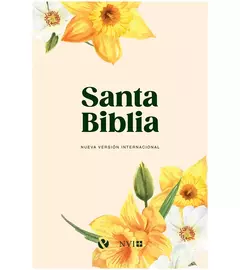 SANTA BIBLIA NVI 2022 – ULTRAFINA RUSTICA – AMARILLA FLORES