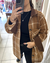 Camisaco Merce chocolate cuadrillé con cuello de corderoy y botones simil carey – Tiendas Eclipse