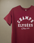 Remerón bordó con estampado blanco que dice "CHAMPS ÉLYSÉES Paris 1970".