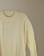 Sweater Benson color natural con diseño de trenzas y cuello redondo, doble hilado, simil bremer con lycra.