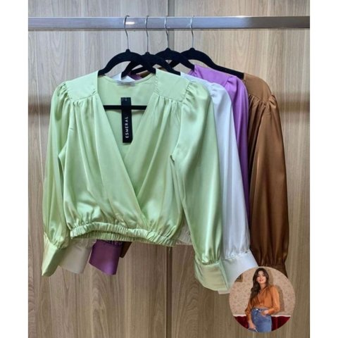 Blusa Cetim.Cód.34067