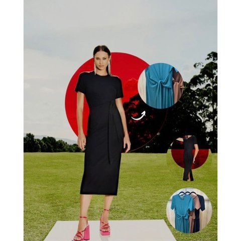 Vestido Mide.Cód.35086