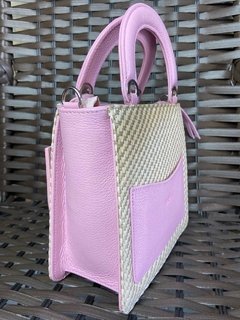 Bolsa Lolla Rosa com Palha - loja online
